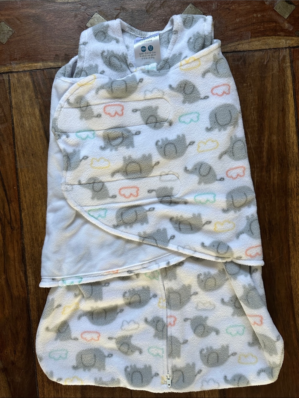 Halo SleepSack Swaddle in Gray and White